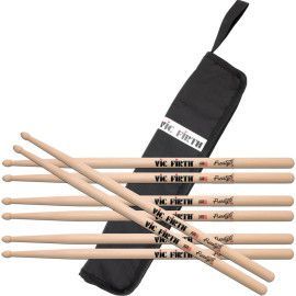 BAQUETAS VIC FIRTH FREESTYLE 5B + 1 FUNDA (Gratis)