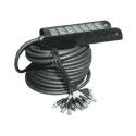 30 metros de cable. De 24 XLR a 4 XLR
