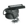 30 metros de cable. De 24 XLR a 4 XLR