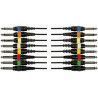 Cable de 5 metros de largo. 8 jacks mono macho a 8 jacks mono macho
