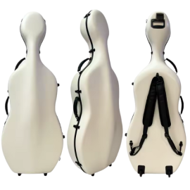 Estuche Cello TCM TCCC-PC01 4/4 blanco texturizado