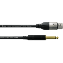 Cable de audio jack mono/XLR hembra de 5 m