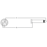 Cable de audio jack mono/XLR hembra de 5 m