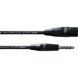Cable de audio jack estéreo/XLR macho 3 m