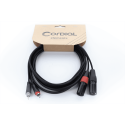 Cable de audio dual XLR/RCA macho 3 m