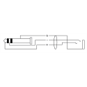 Cable de audio jack estéreo macho/jack hembra 7,5 m