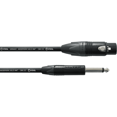 Cable de audio jack mono/XLR hembra de 2,5 m