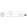 Cable de audio XLR hembra/jack estéreo 6 m