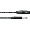 Cable de audio jack estéreo/XLR hembra 5 m