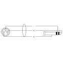 Cable de audio jack estéreo/XLR hembra 5 m
