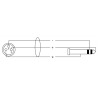 Cable de audio jack estéreo/XLR hembra 5 m