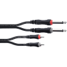 Cable de audio doble jack mono - RCA 6 m