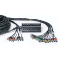 Caja de escenario 16 entradas XLR 8 salidas Cable de 30 m