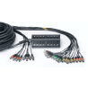 Caja de escenario 16 entradas XLR 8 salidas Cable de 30 m