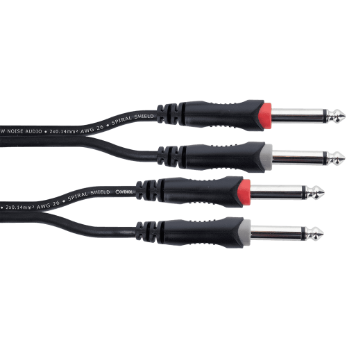 Cable de audio doble mono jacks 3 m