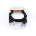 Cable de audio doble mono jacks 6 m