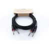 Cable de audio doble mono jacks 6 m