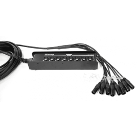 Caja de escenario 8 entradas XLR 15 m
