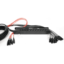 Caja de escenario 8 entradas 4 salidas XLR 15 m