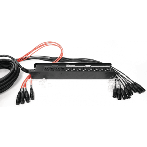 Caja de escenario 8 entradas 4 salidas XLR 15 m