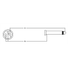 Cable de audio jack mono/XLR hembra de 10 m