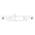 Cable de guitarra jack/jack acodado SILENT Metal - 6m
