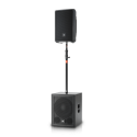 Altavoz portátil de PA de 12 pulgadas con alimentación y Bluetooth
