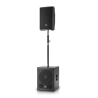 Altavoz portátil de PA de 12 pulgadas con alimentación y Bluetooth