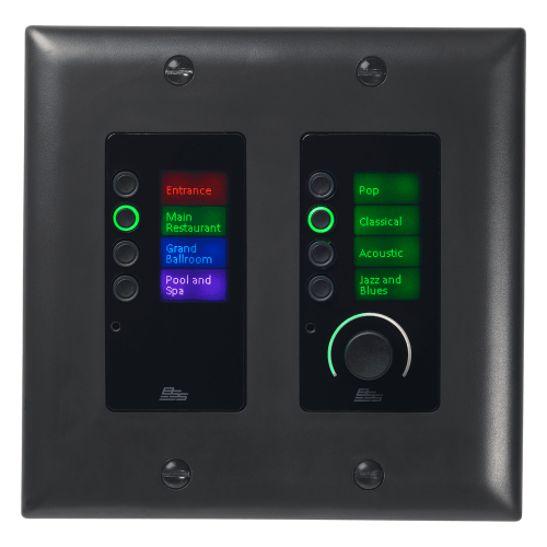 Controlador Ethernet con 8 botones y control de volumen