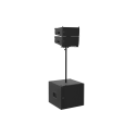 Altavoz line array potenciado de doble 6.5 pulgadas