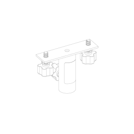 Adaptador universal de montaje en poste de 35 mm, estilo barra en T