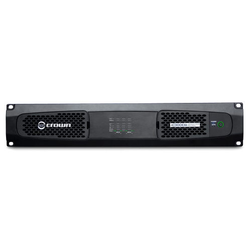 Amplificador de potencia de cuatro canales, 300W @ 4? con audio en red Dante? / AES67, y 70V/100V