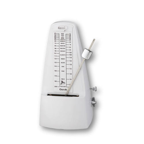 Metrónomo Mecánico Cherub WSM-305 Blanco