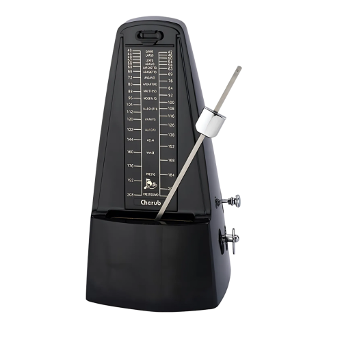 Metrónomo Mecánico Cherub WSM-330 Negro