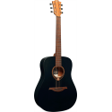 GUITARRA ACÚSTICA LÂG DREADNOUGHT TRAMONATANE 70 - NEGRO SATINADO