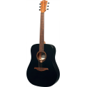 GUITARRA ACÚSTICA LÂG DREADNOUGHT TRAMONATANE 70 - NEGRO SATINADO