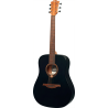GUITARRA ACÚSTICA LÂG DREADNOUGHT TRAMONATANE 70 - NEGRO SATINADO