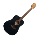 GUITARRA ACÚSTICA LÂG DREADNOUGHT TRAMONATANE 70 - NEGRO SATINADO
