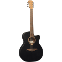 GUITARRA ACÚSTICA LÂG AUDITORIUM CUTWAY TRAMONTANE 70 A/E - NEGRO SATINADO