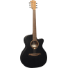 GUITARRA ACÚSTICA LÂG AUDITORIUM CUTWAY TRAMONTANE 70 A/E - NEGRO SATINADO