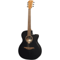 GUITARRA ACÚSTICA LÂG AUDITORIUM CUTWAY TRAMONTANE 70 A/E - NEGRO SATINADO