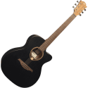 GUITARRA ACÚSTICA LÂG AUDITORIUM CUTWAY TRAMONTANE 70 A/E - NEGRO SATINADO