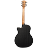 GUITARRA ACÚSTICA LÂG AUDITORIUM CUTWAY TRAMONTANE 70 A/E - NEGRO SATINADO