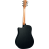 GUITARRA ACÚSTICA LÂG DREADNOUGHT CUTAWAY TRAMONTANE 70 A/C - NEGRO SATINADO