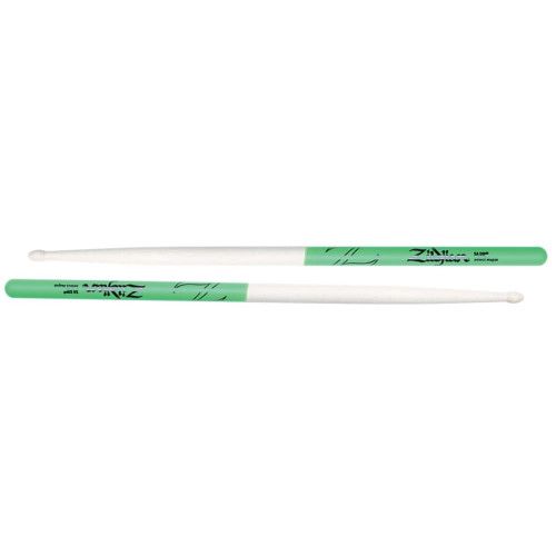 BAQUETAS ZILDJIAN 5A HICKORY DIP NATURAL VERDE