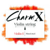 "Cuerda violín For-Tune Charm X 1ª Mi Bola acero Medium"