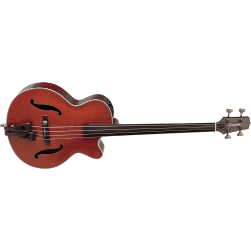 BAJO ACÚSTICO TAKAMINE DB10 FRETLESS E/A F-HOLE CUTAWAY