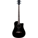 BAJO ACÚSTICO DREADNOUGHT CUTAWAY ELECTRO NEGRO