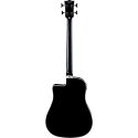 BAJO ACÚSTICO DREADNOUGHT CUTAWAY ELECTRO NEGRO