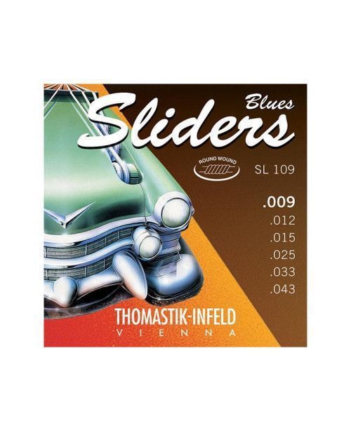 Cuerda guitarra eléctrica Thomastik Blues Sliders P09 1ª Mi